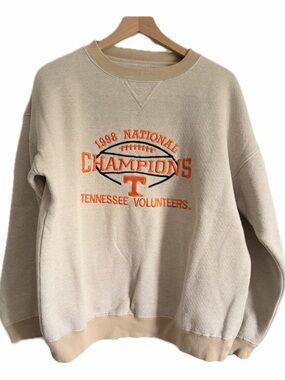 Logo Athletic Beige Tennessee Volunteers Championship Crewneck Sweatshirt